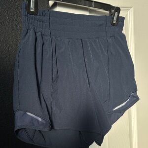 lululemon athletica Navy High-Waist Athletic Shorts
